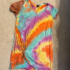 Oversized tie dye shirt